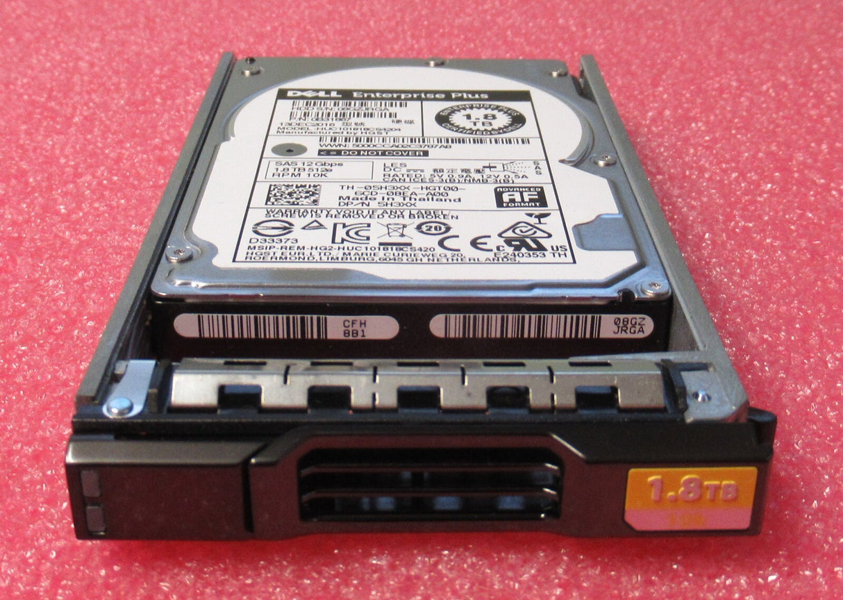 Dell Compellent 1.8TB 10k SAS 2.5" 12G 512e Enterprise Plus Hard Drive HDD 5H3XX