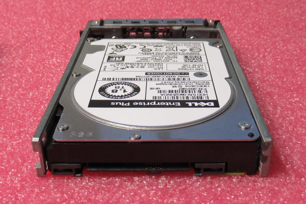 Dell Compellent 1.8TB 10k SAS 2.5" 12G 512e Enterprise Plus Hard Drive HDD 5H3XX