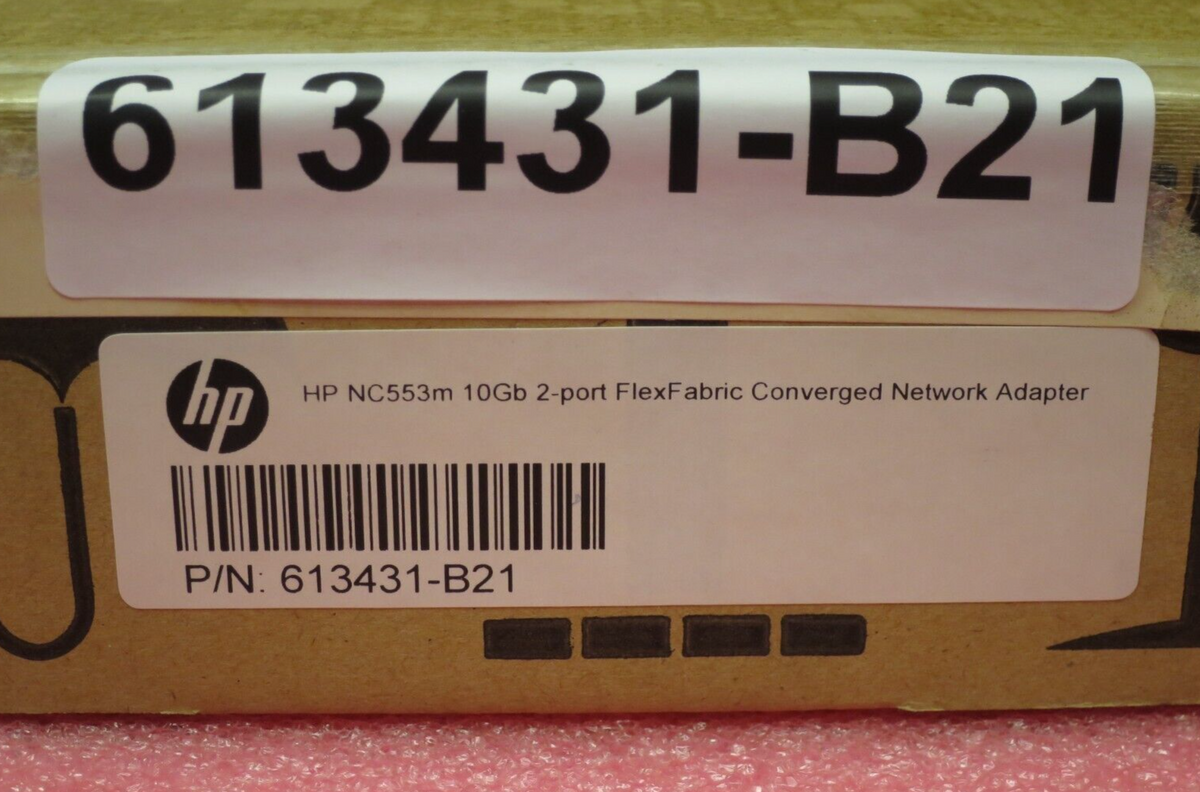 NEW HP NC553M Dual Port 10Gbs FlexFabric Mezzanine Adapter 617727-001 613431-B21