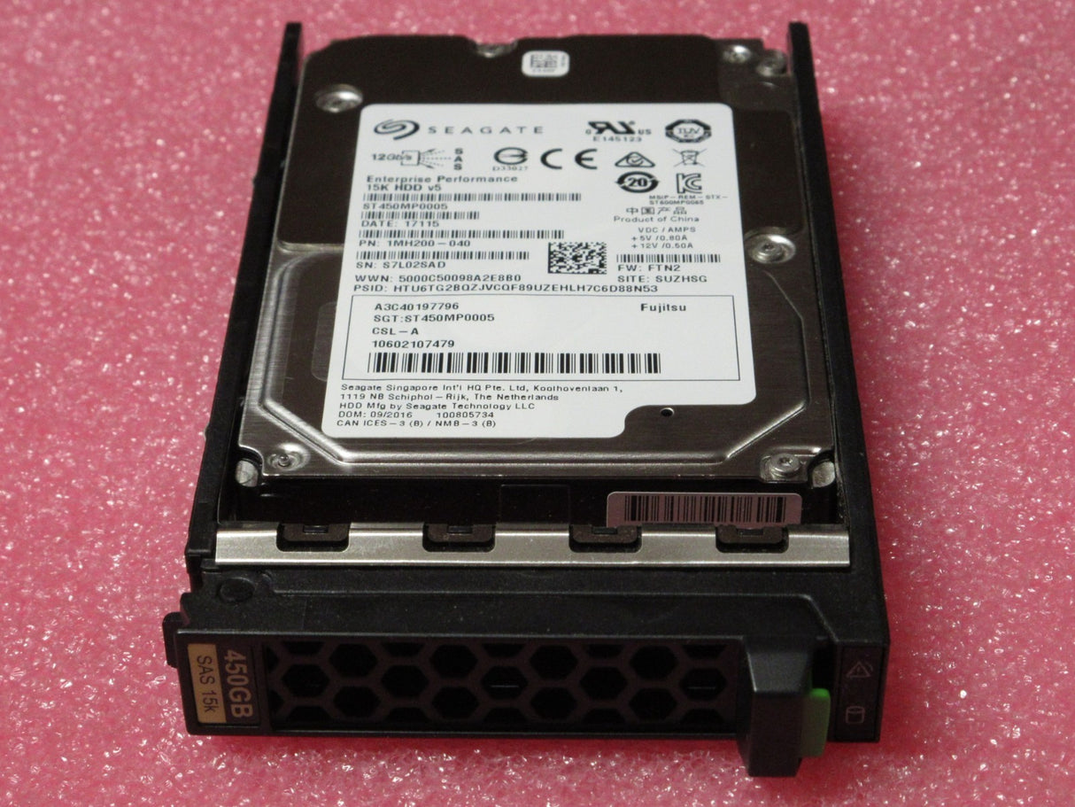 Fujitsu 450GB 15K 2.5" 12G SAS 10602107479 Seagate ST450MP0005 HDD A3C40197796