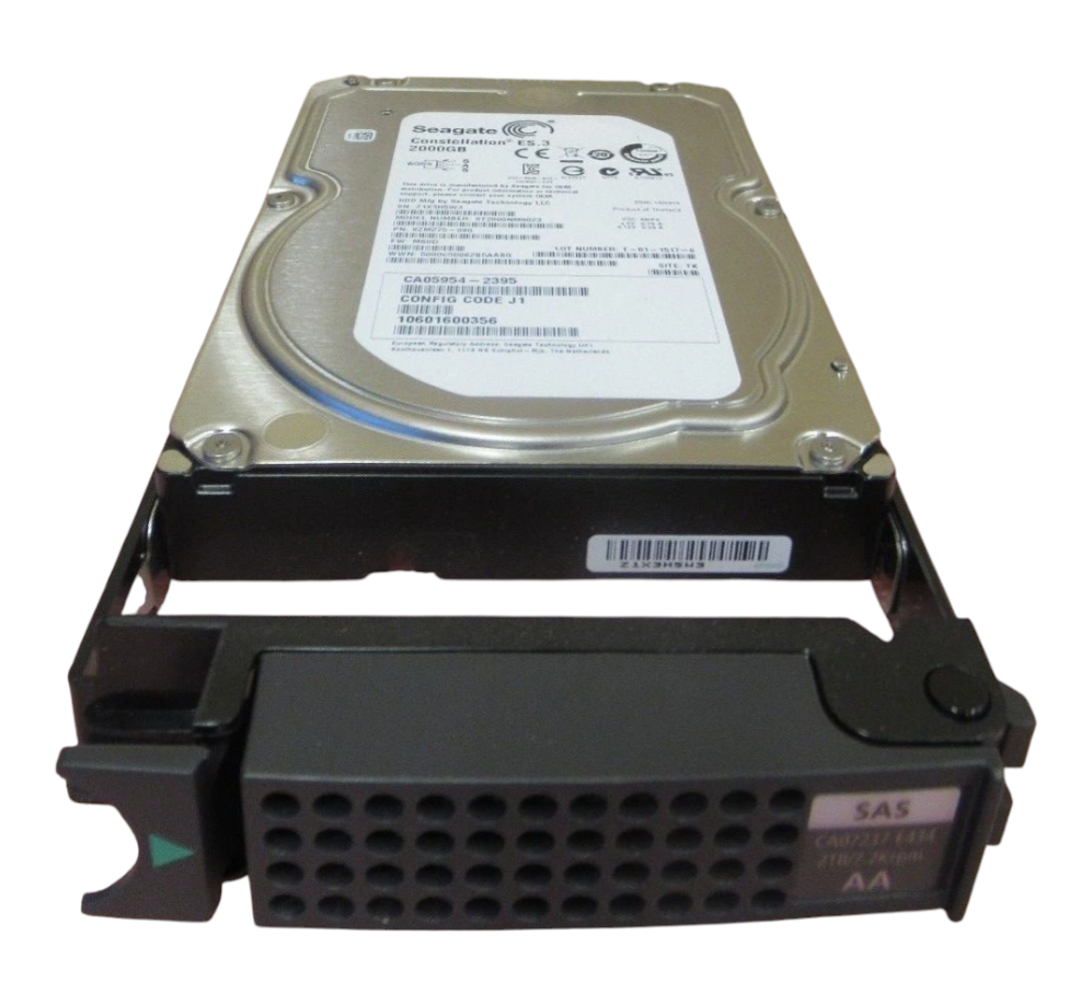Fujitsu CA07237-E434 Eternus 3.5" 2TB 7.2K SAS 6GB/s HDD In Caddy For DX Array