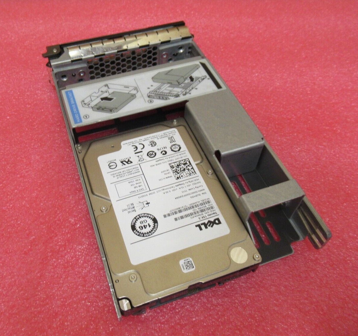 Dell 146GB 15K SAS 6G 64MB Cache 2.5" Hot-Swap HDD 61XPF + 12th/13th Gen Caddy