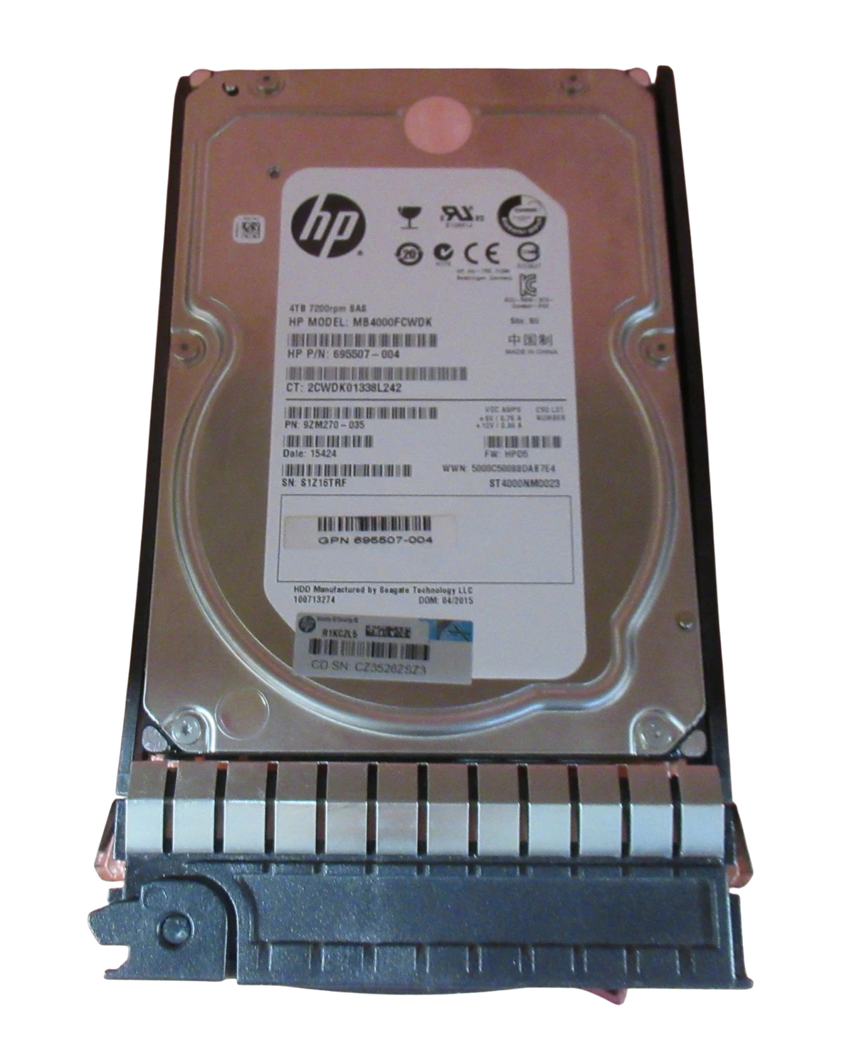 HP 693721-001 693689-B21 4TB 7200RPM SAS 6Gbps DP Hot Swap 3.5" HDD