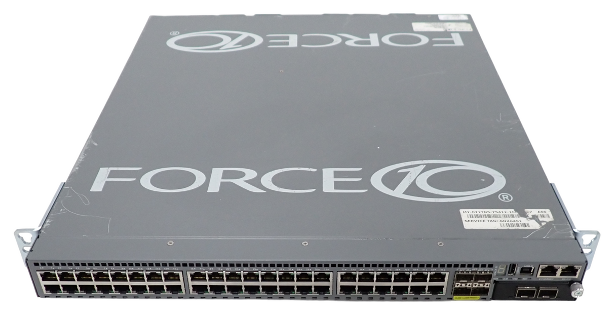 Force10 S60-01-GE-44T-AC S60 44x 1G RJ45 + 4x 1G SFP F2B Switch + S60-10GE-2SFP+