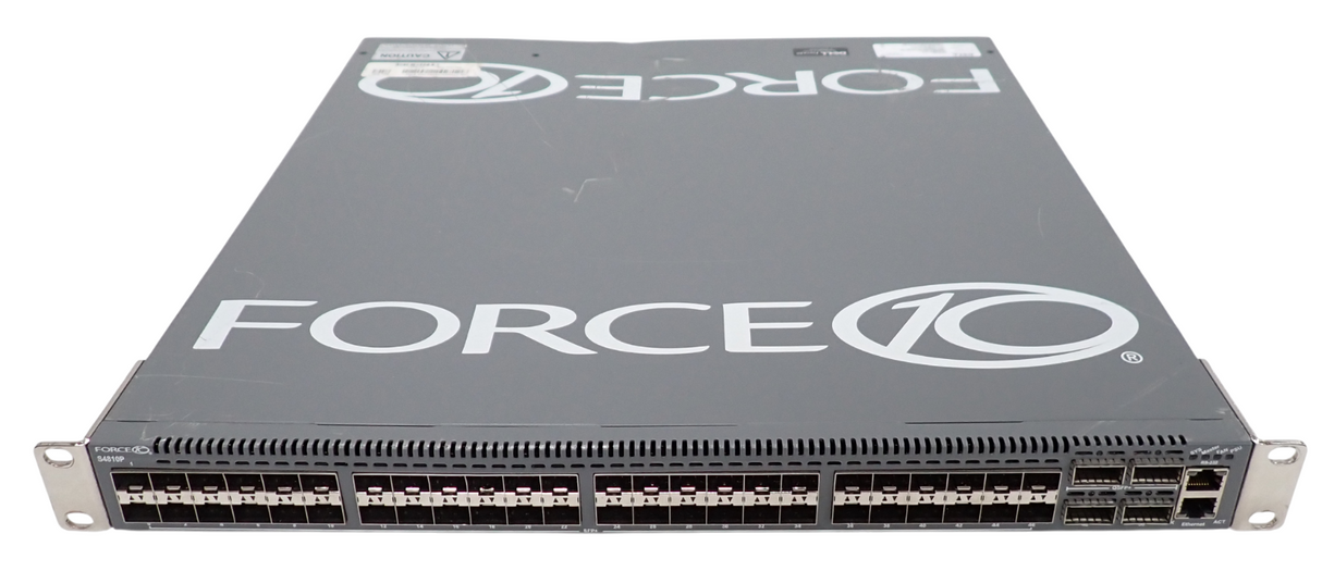 Force10 S4810P S4810-01-64F 48x 10GE SFP+ + 4x 40GE QSFP+ Switch F2B OS9 +1x PSU