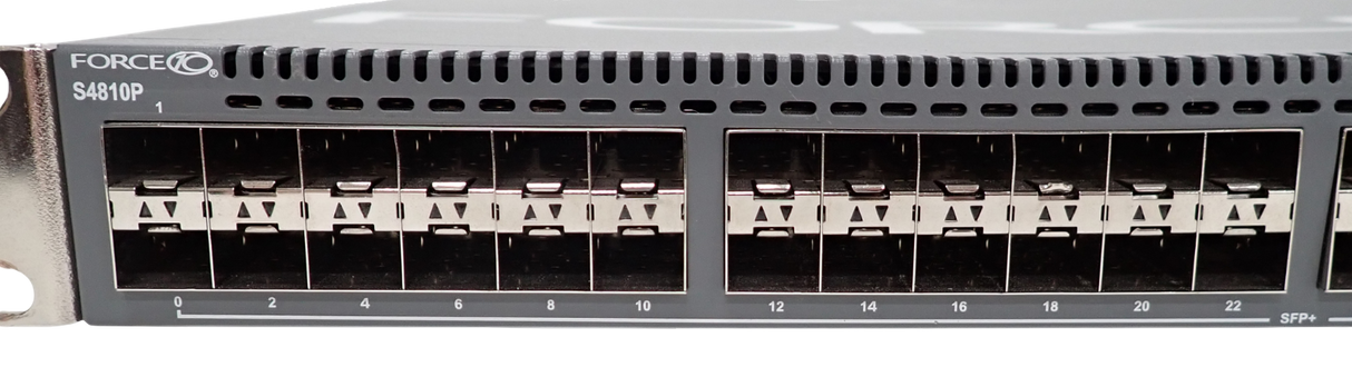 Force10 S4810P S4810-01-64F 48x 10GE SFP+ + 4x 40GE QSFP+ Switch F2B OS9 +1x PSU