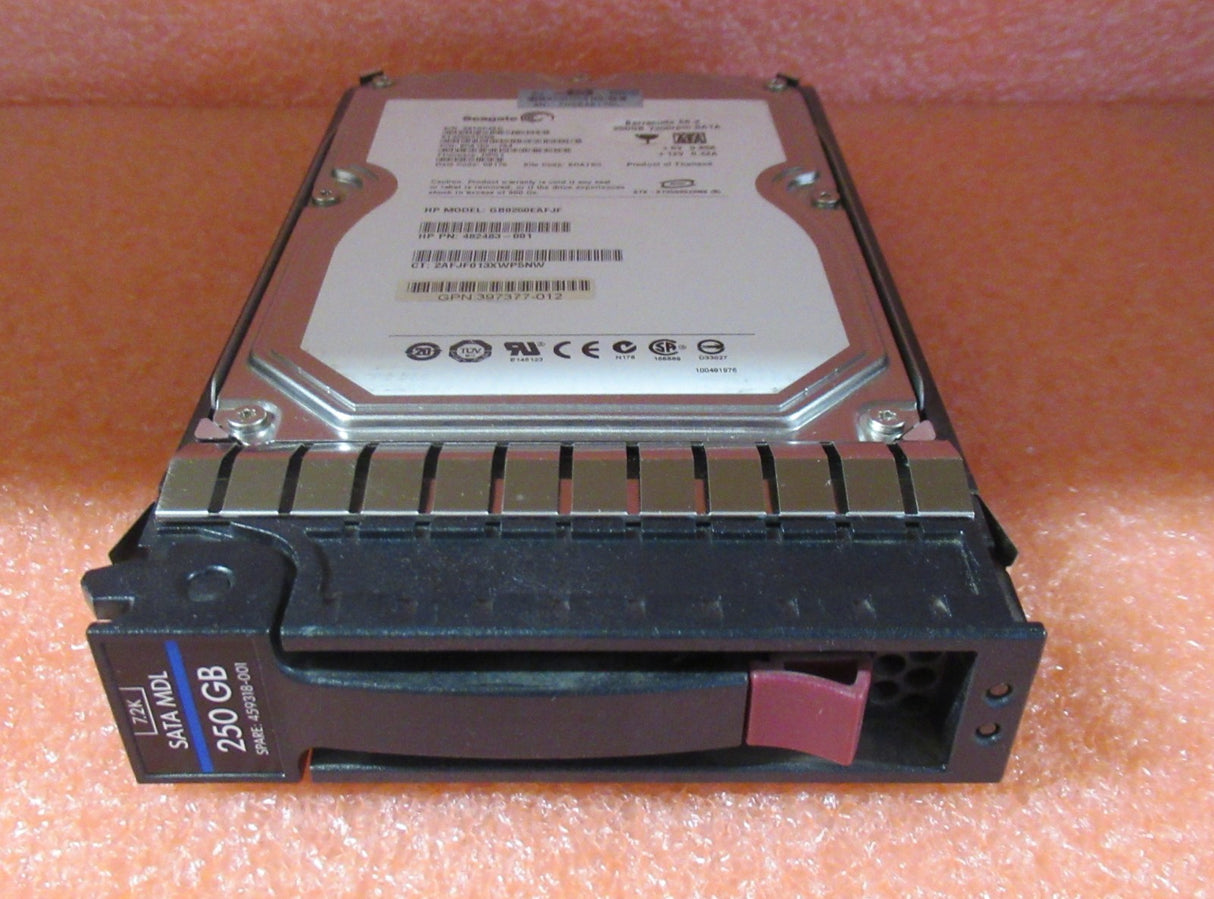 HP 459318-001 458926-B21 250GB 7200RPM SATA 3Gbps Hot Swap 3.5" Internal HDD