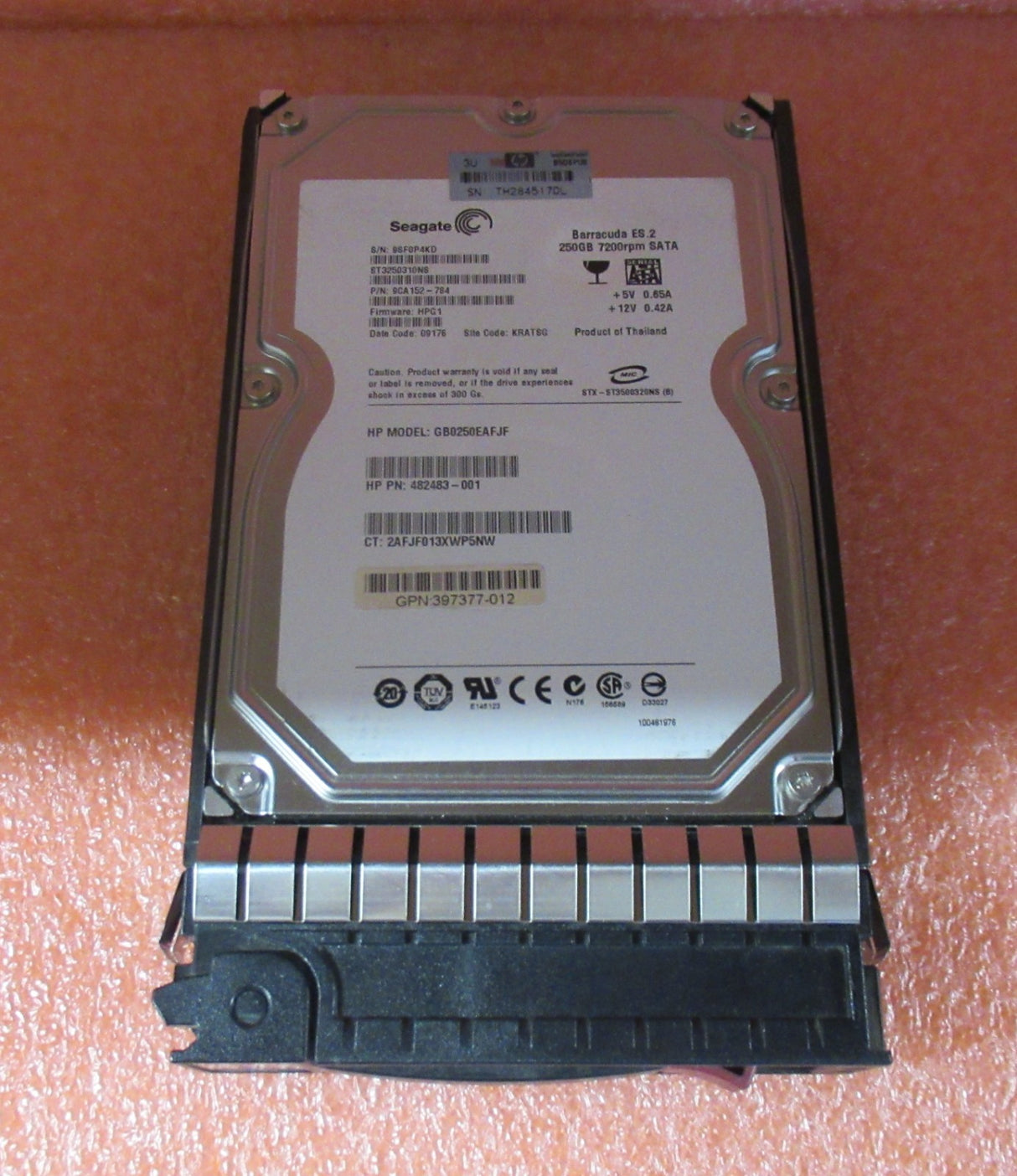 HP 459318-001 458926-B21 250GB 7200RPM SATA 3Gbps Hot Swap 3.5" Internal HDD