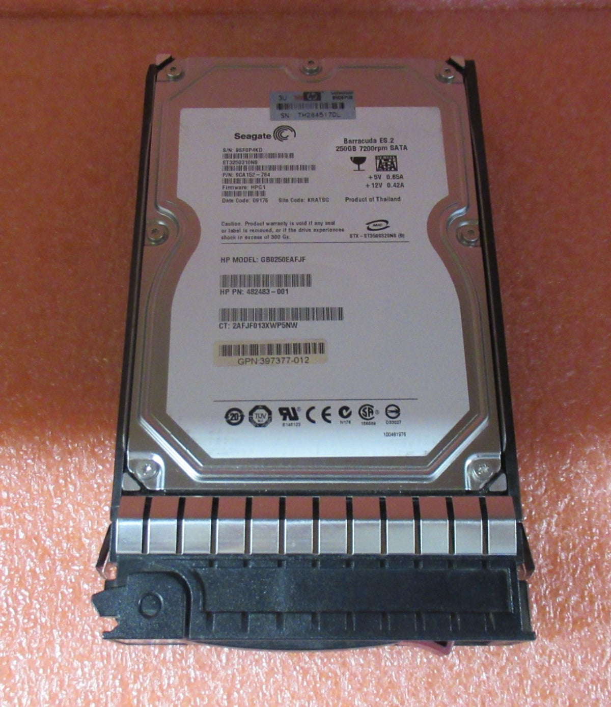 HP 459318-001 458926-B21 250GB 7200RPM SATA 3Gbps Hot Swap 3.5" Internal HDD