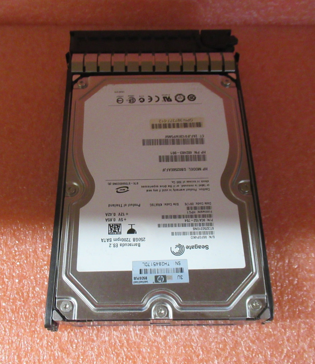 HP 459318-001 458926-B21 250GB 7200RPM SATA 3Gbps Hot Swap 3.5" Internal HDD