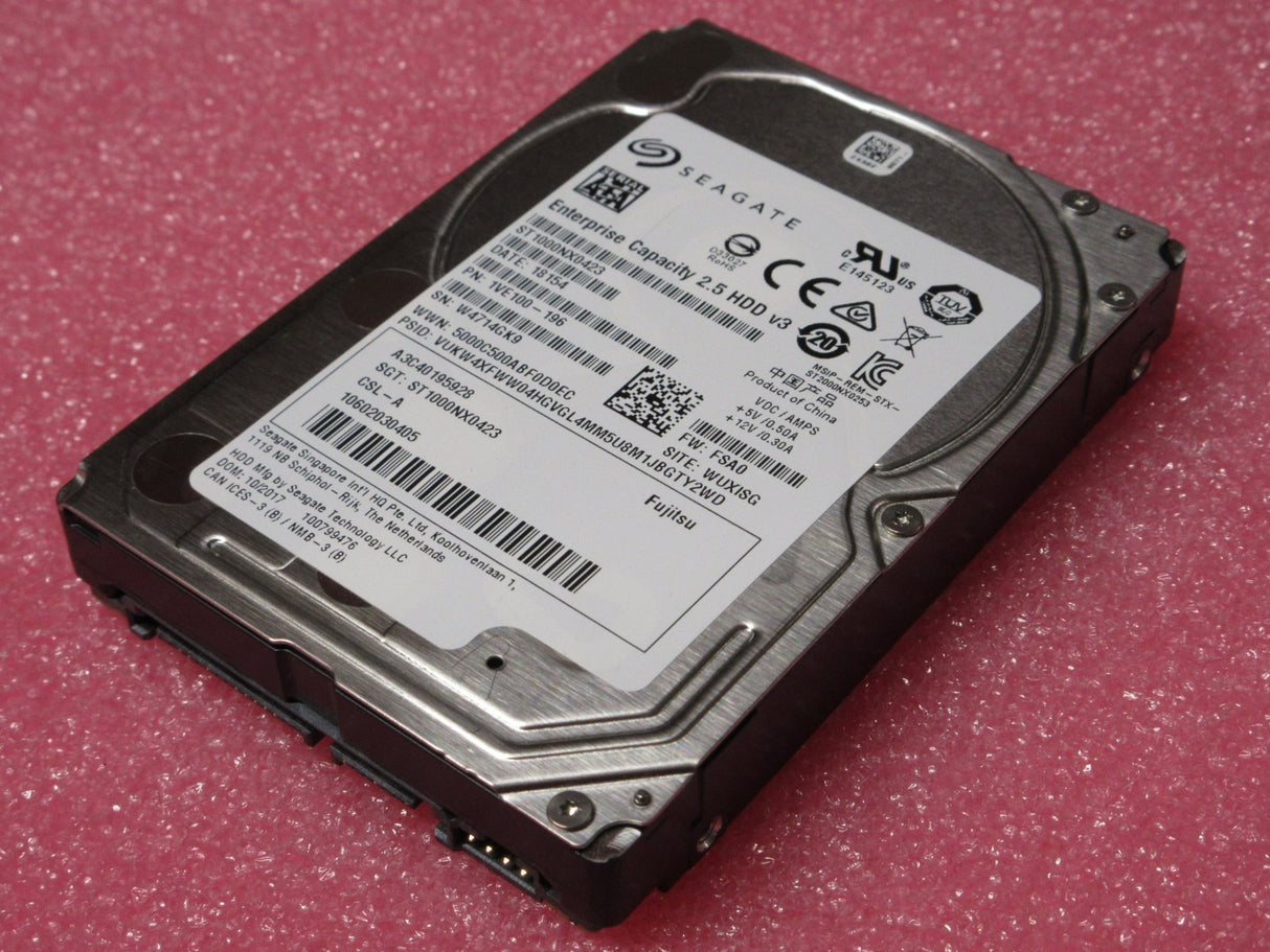 Fujitsu 1TB 7.2K 2.5" 6G SATA A3C40195928 Seagate ST1000NX0423 HDD 10602030405
