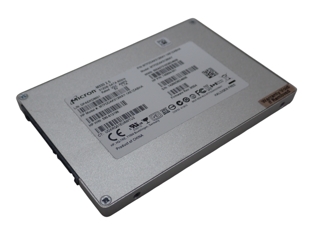 HP 512GB SSD MLC SATA SFF SSD SC Solid State Drive MTFDDAK512MAY 745694-001