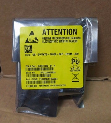 NEW Dell W7KT8 8GB/S Dual Port Fibre Channel Mezzanine Card - Qlogic QME2572