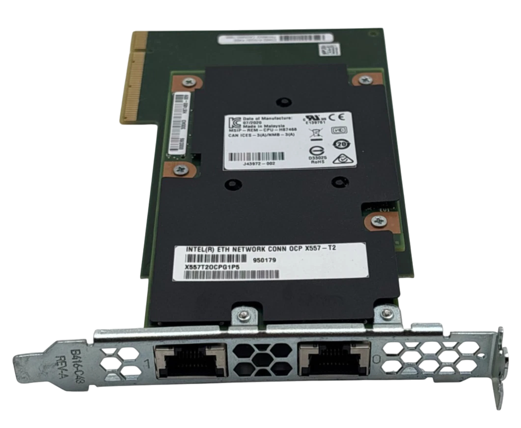 Fujitsu X557-T2 OCP 2-Port 10Gb Network Mezzanine Card + D3482-A10GS1 Mount