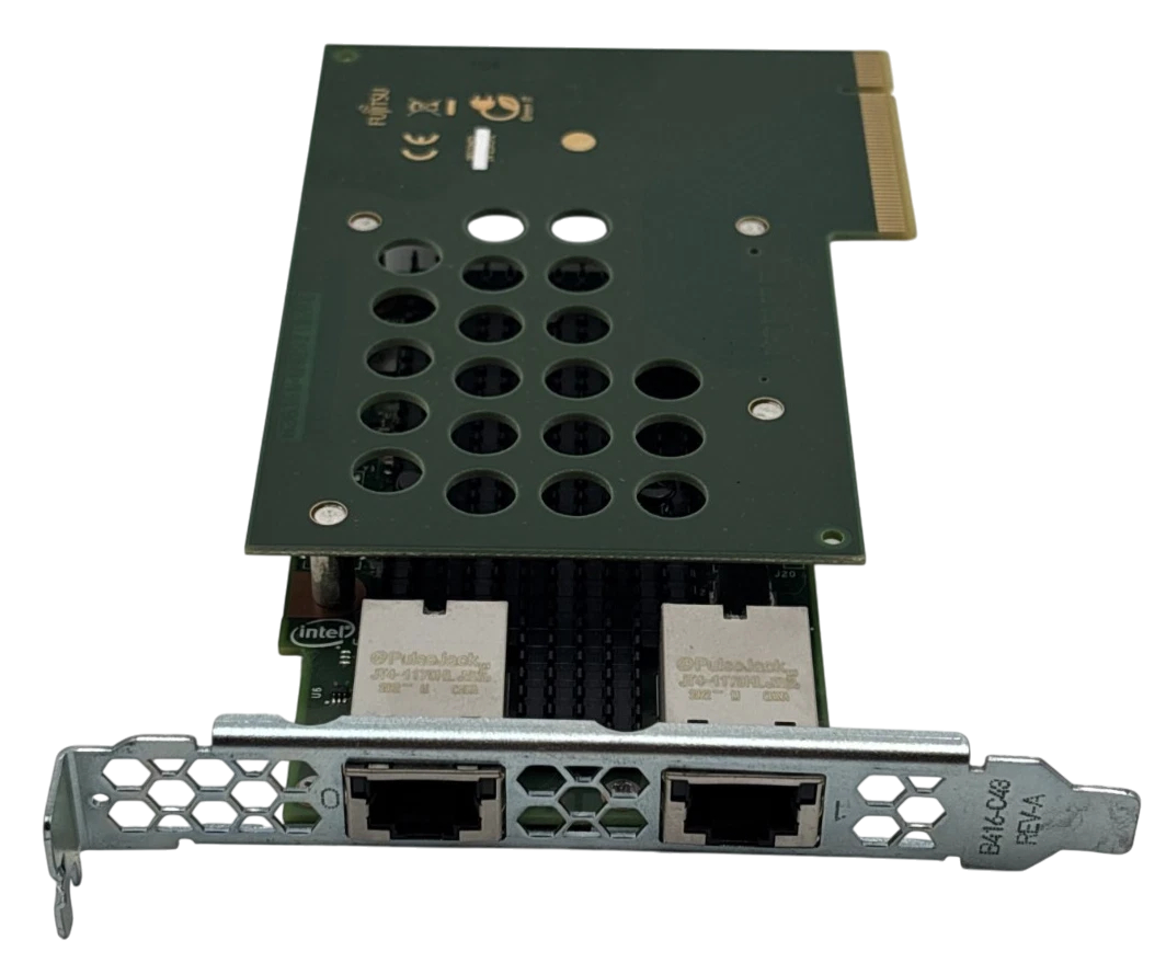 Fujitsu X557-T2 OCP 2-Port 10Gb Network Mezzanine Card + D3482-A10GS1 Mount