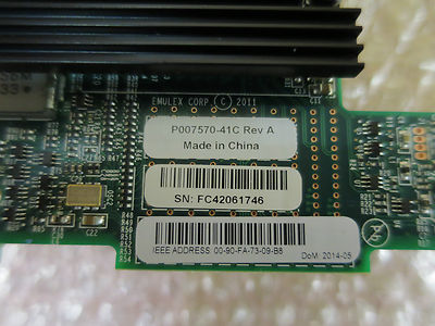 DELL LPM16002B-D GEN 5 FIBRE CHANNEL 16GBps FC MEZZANINE M-Series Y97KM 73TM8