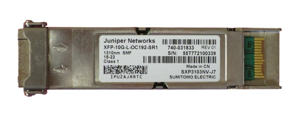 Juniper XFP-10G-L-OC192-SR1 SXP3103NV-J7 Duplex LC XFP Transceiver 740-031833