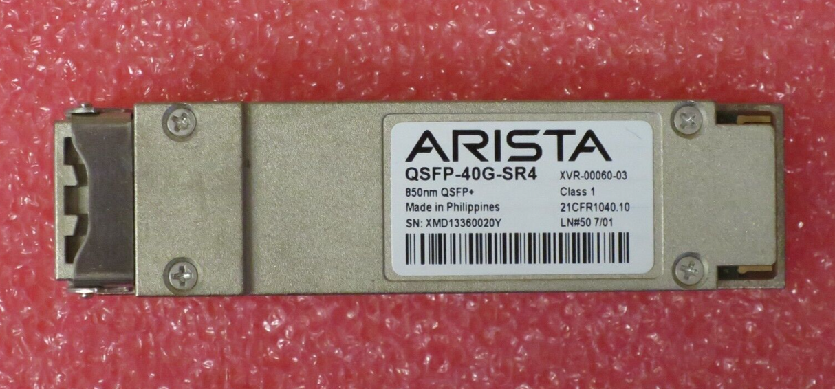 Arista QSFP-40G-SR4 40GBASE-SR4 QSFP+ 850nm 150m MTP/MPO DOM Transceiver Module