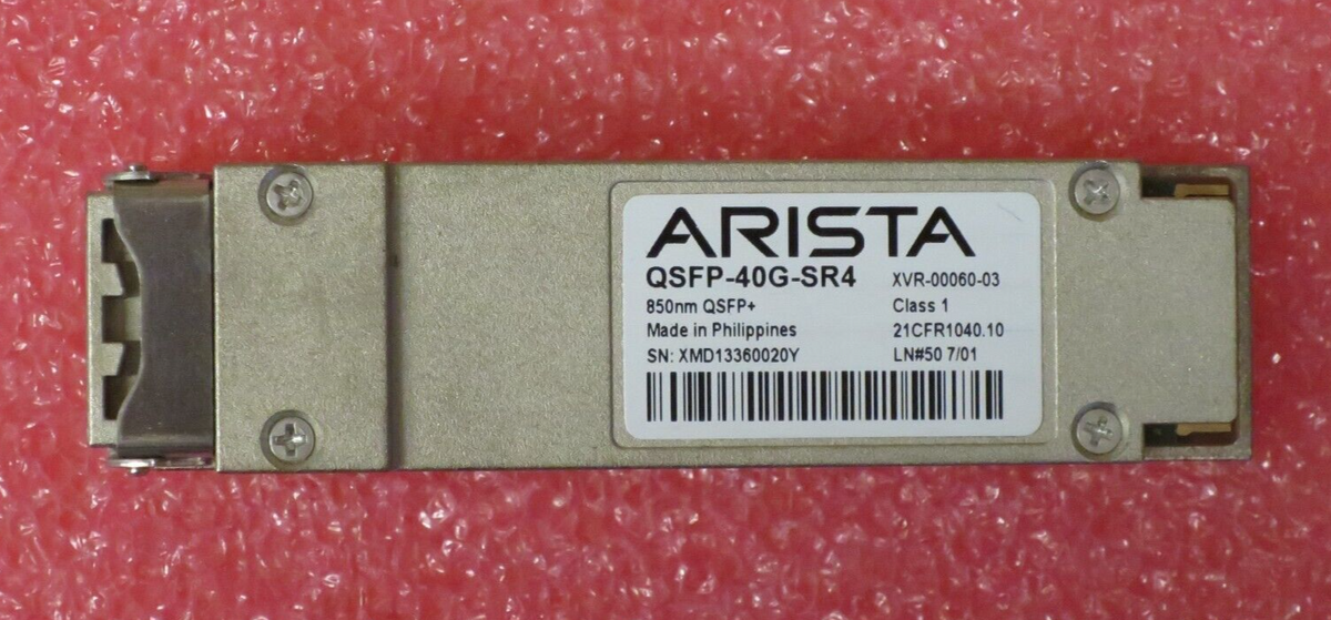 Arista QSFP-40G-SR4 40GBASE-SR4 QSFP+ 850nm 150m MTP/MPO DOM Transceiver Module
