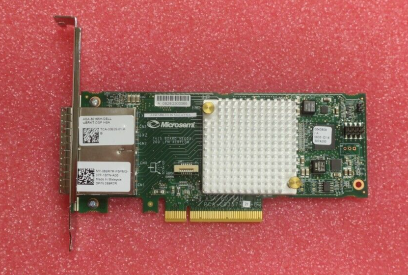 Dell ASA-80165H Quad-Port External Mini SAS HD 12Gb/s Host Bus Adapter HBA 89R7R