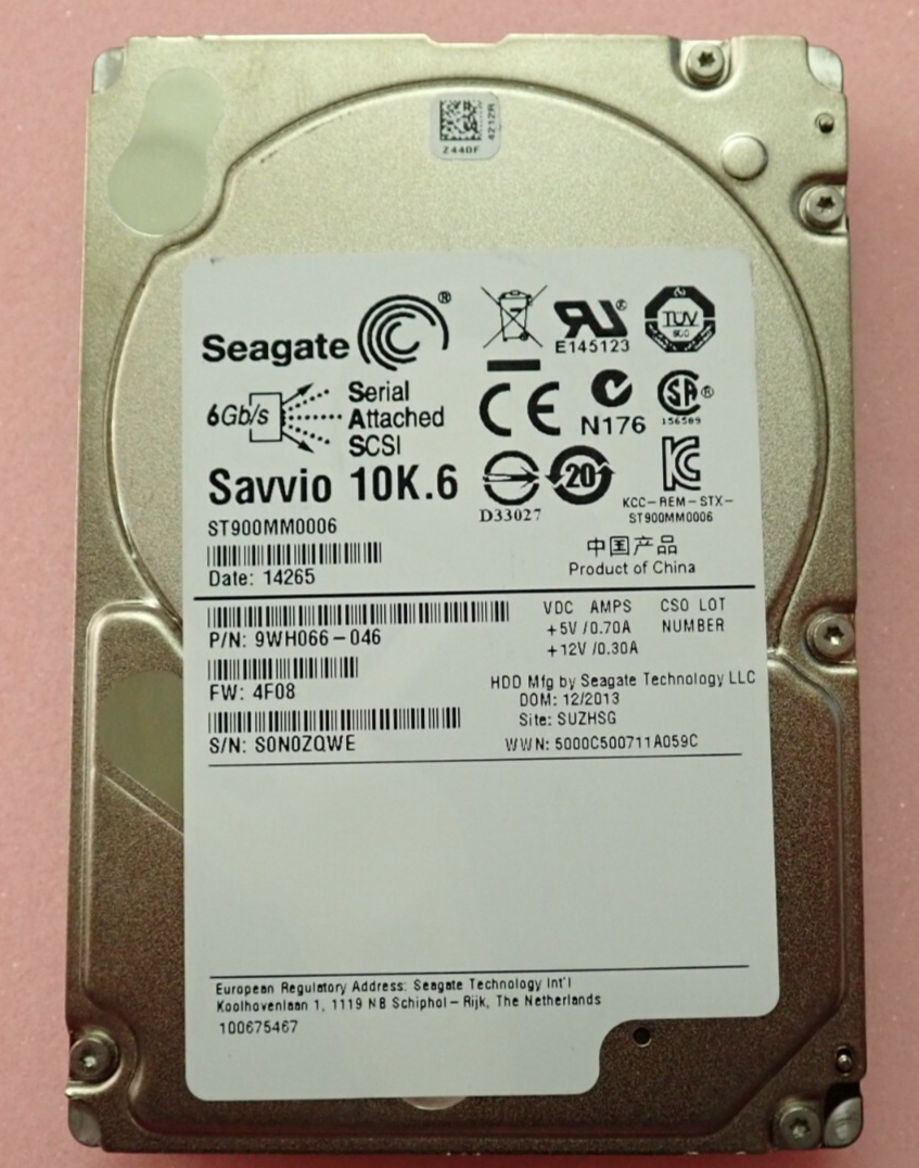 Seagate 900GB 2.5" SAS 6GB/s 10K ST900MM0006 9WH066-046 -1 year warranty