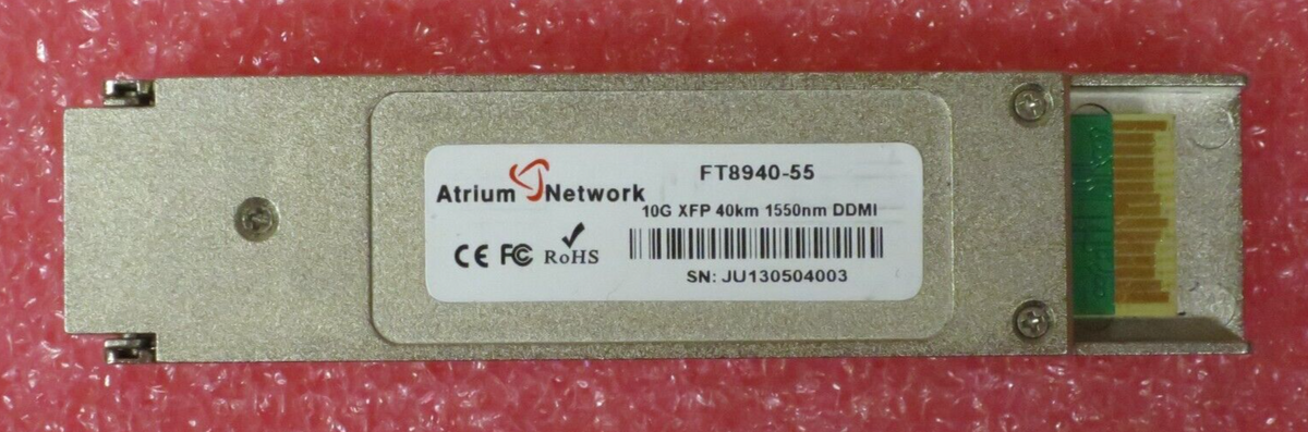 Atrium FT8940-55 10G LR Long Range 40km 1550nm DDMI Duplex LC XFP Transceiver