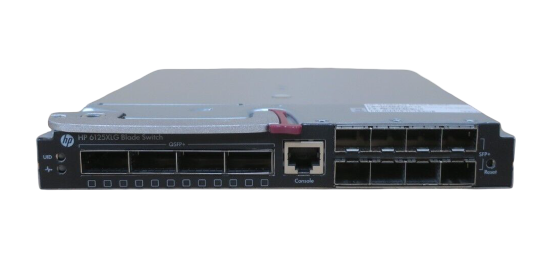 HP 6125XLG Blade Switch 4x 40Gb QSFP+ + 8x 10Gb SFP+ Port 716102-001 711307-B21