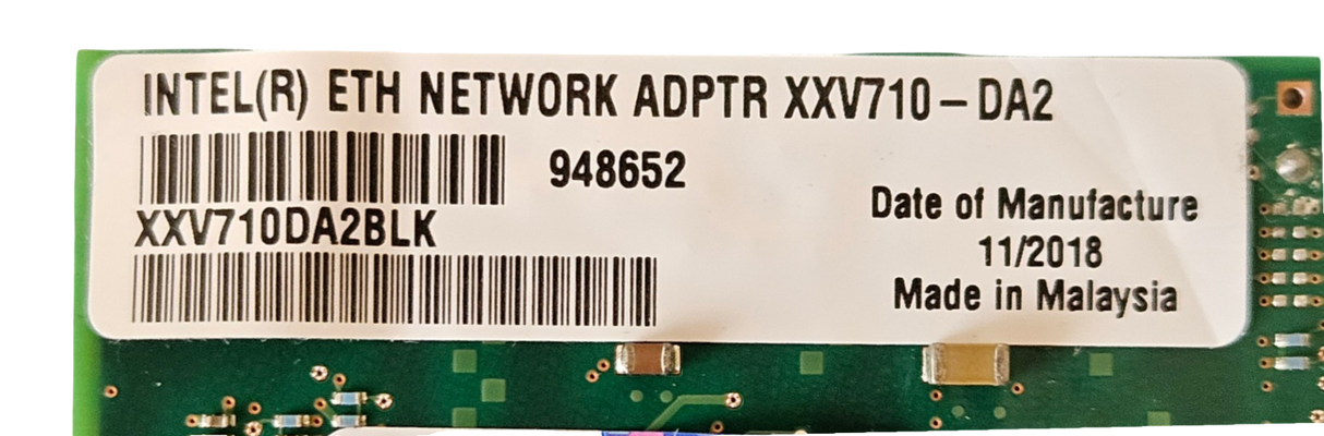 Intel XXV710-DA2 Dual Port 25Gb SFP28 PCIe Server Network Adapter XXV710DA2BLK