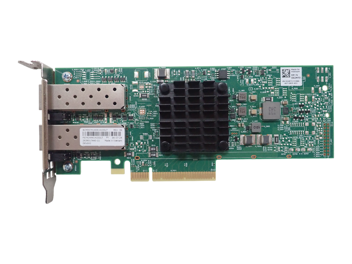 NEW Dell Broadcom 57414 Dual Port 25GbE SFP28 Low Profile Network Adapter 02MT0
