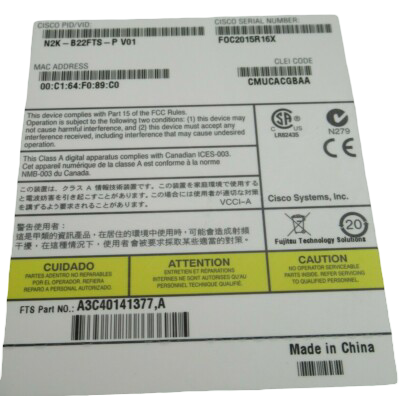 Fujitsu N2K-B22FTS-P Cisco Nexus B22F 10GB Fabric Extender S26361-K1440-V300