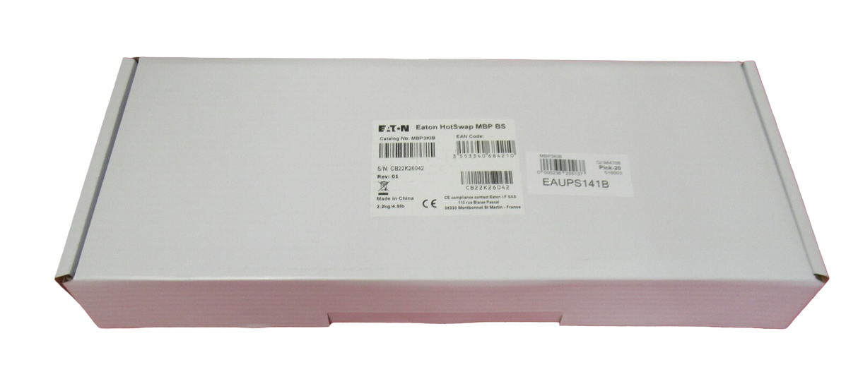 New Eaton MBP3KIB Hotswap MBP BS 3000VA 1U Rackmount Maintenance Bypass Panel