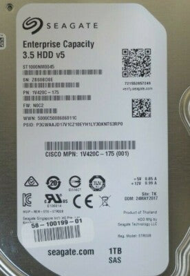 New Cisco 1TB 7.2k 3.5" 12Gb SAS Enterprise LFF Hard Drive HDD UCS-HD1T7KL12G