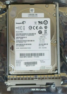 Cisco UCS 300GB 6Gb/s 2.5" 10k SAS SFF Hard Drive HDD A03-D300GA2 A03-D300GA2-RF
