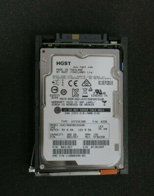 EMC 300GB 15K 2.5" SAS Hard Drive 005050933 V4-2S15-300 V6-2S15-300 SAN VNX VNXe