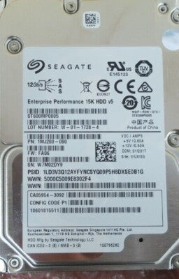 Fujitsu Eternus 600GB 15K SAS 12G 2.5" HDD CA07670-E683 DX100 DX200 DX60 S3/S4