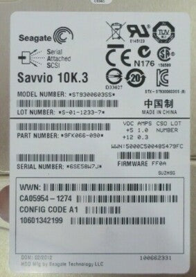 Fujitsu Eternus DX S2 300GB 2.5" SAS 6Gb/s 10K Hot-Plug HDD CA07339-E501