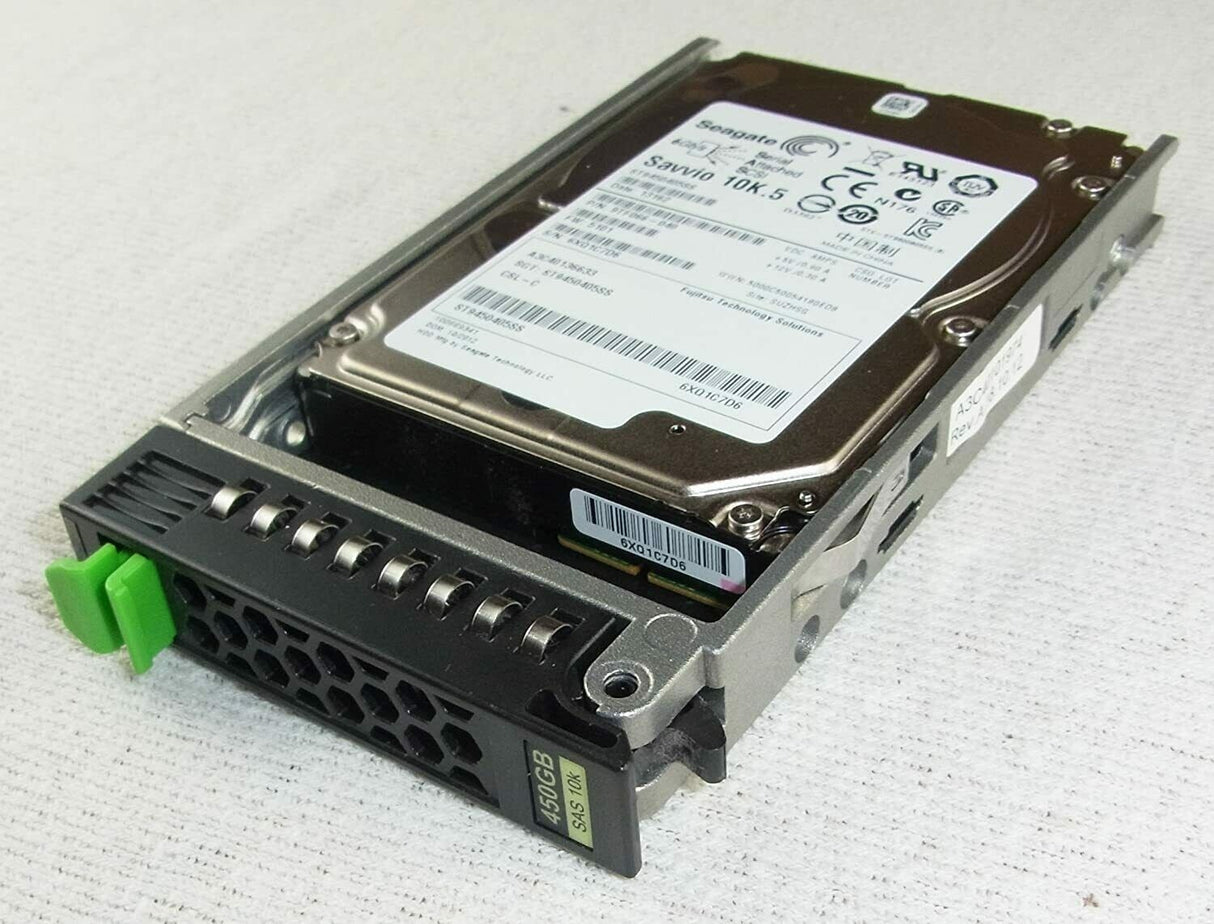 Fujitsu 450GB 10K 2.5" SAS 6Gb/s Hard Drive HDD S26361-F5602-L145 A3C40166986