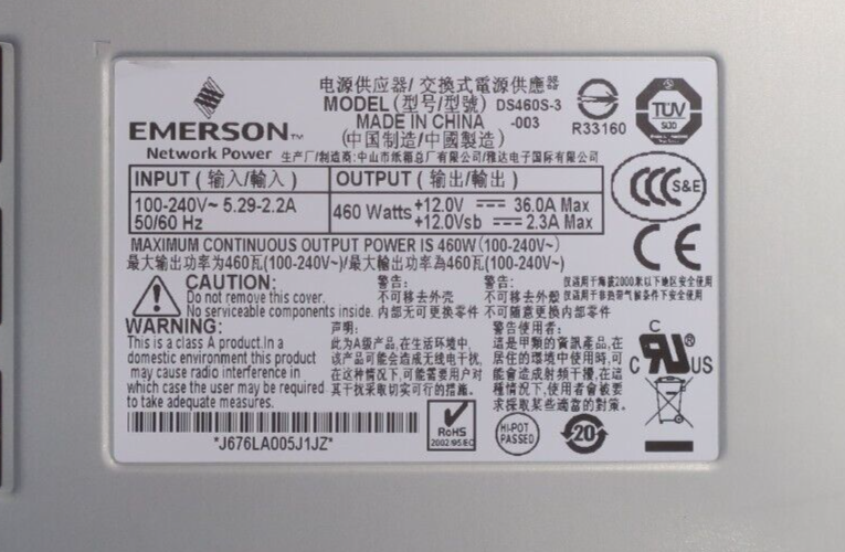 New Arista PSU PWR-460AC-R 7150 7124SX 7050 7048-A 460W AC Switch Power Supply