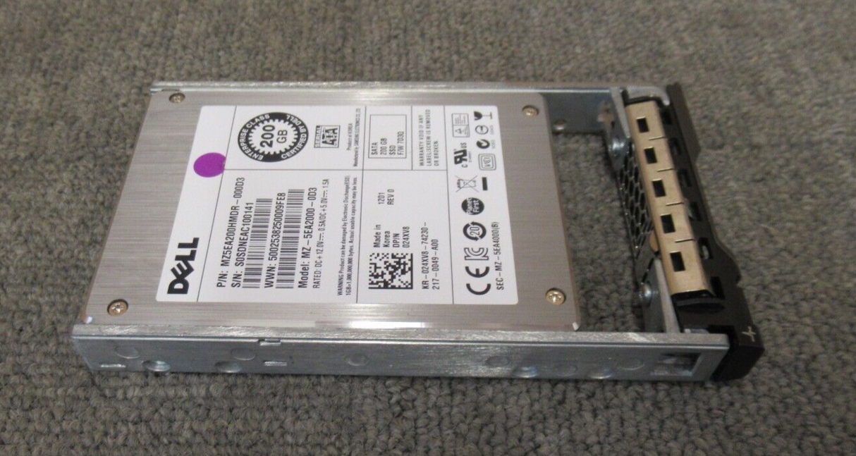 Dell SSD Samsung MZ5EA200HMDR 24XV8 200GB SATA 2.5" Solid State Drive