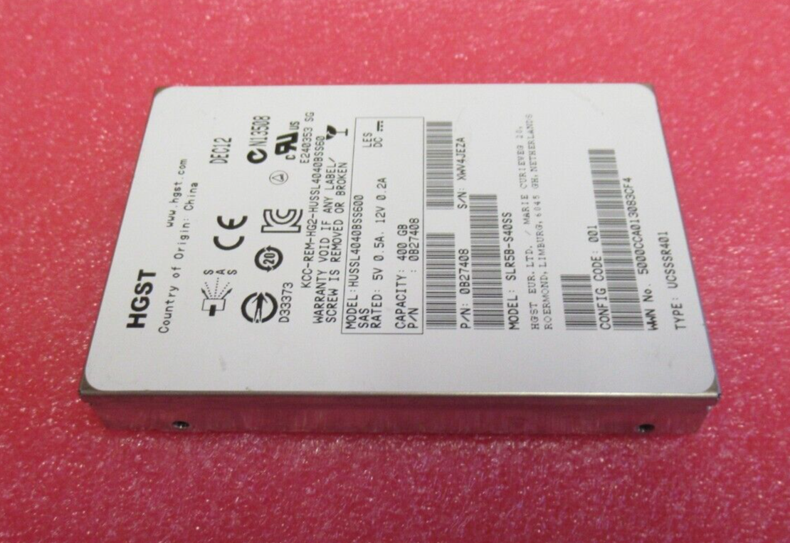 Hitachi HUSSL4040BSS600 0B27408 400GB 2.5" SAS SSD Solid State Drive