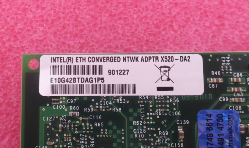 NetApp Intel X520-DA2 Dual Port 10Gb SFP+ PCIe Network Adapter 111-01232 +2x SFP
