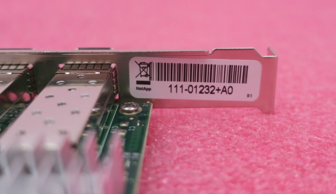NetApp Intel X520-DA2 Dual Port 10Gb SFP+ PCIe Network Adapter 111-01232 +2x SFP