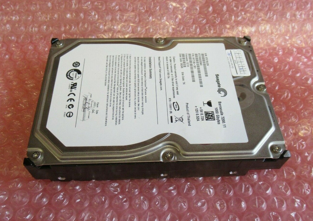 Seagate ST31000333AS Barracuda 7200.11 1TB 7200RPM SATA 32MB 3.5" Internal HDD