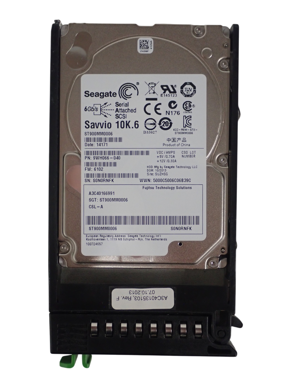Fujitsu 900GB 10K 2.5" SAS 6G S26361-F3818-L190 S26361-F3818-E190 A3C40166991