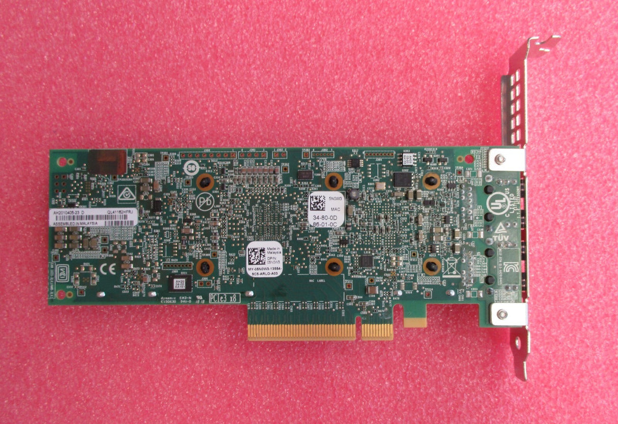 Dell QLogic QL41162 10Gb RJ-45 Dual Port Converged Network Adapter CNA FH 5N0W3