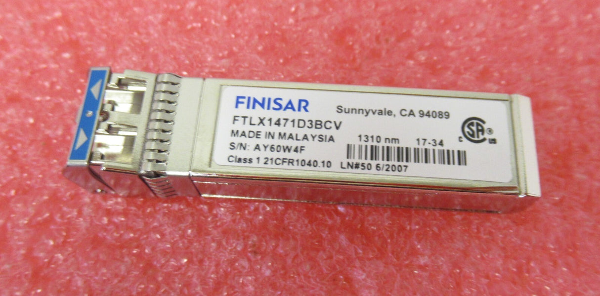 3x FINISAR FTLX1471D3BCV 10Gbps 10GBase-LR SMF 10km 1310nm Duplex LC 10GE module