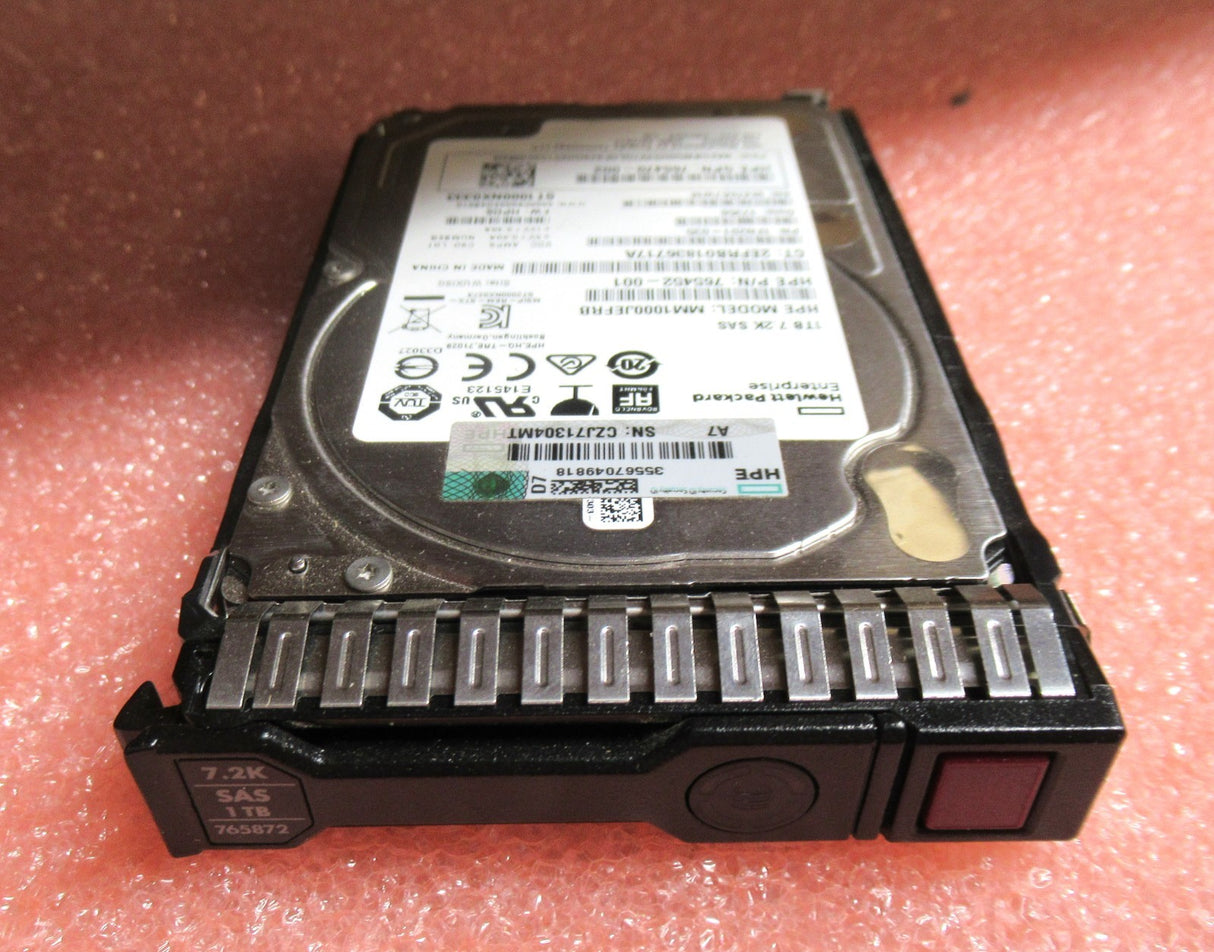 HP 765872-001 765464-B21 1TB 7.2k 12G hot plug ProLiant HDD hard drive