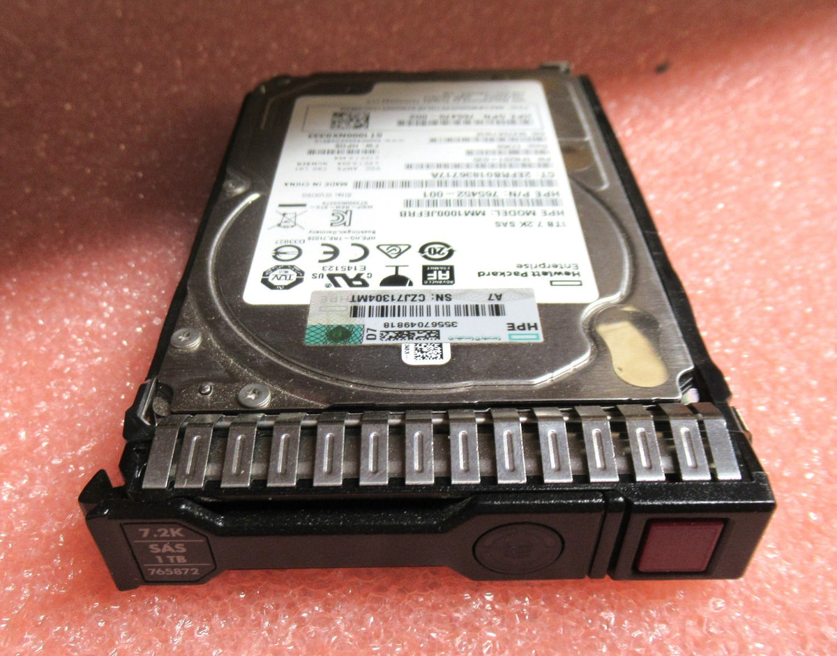HP 765872-001 765464-B21 1TB 7.2k 12G hot plug ProLiant HDD hard drive