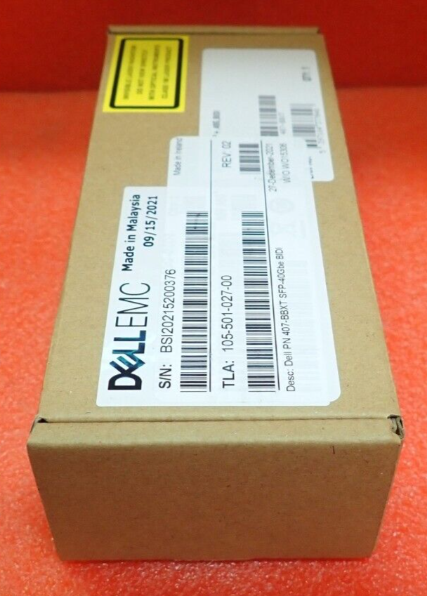 NEW Dell QSFP-40G-BIDI 40GBASE-SR QSFP+ FC LC MMF 150m Transceiver Module XW7J0
