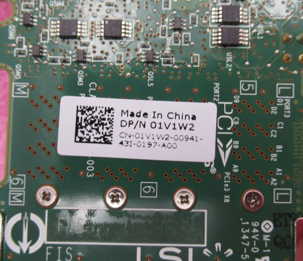 Dell LSI SAS9206-16e SAS SATA Host Bus Adapter HBA Quad 8644 Ports 6G FH - 1V1W2